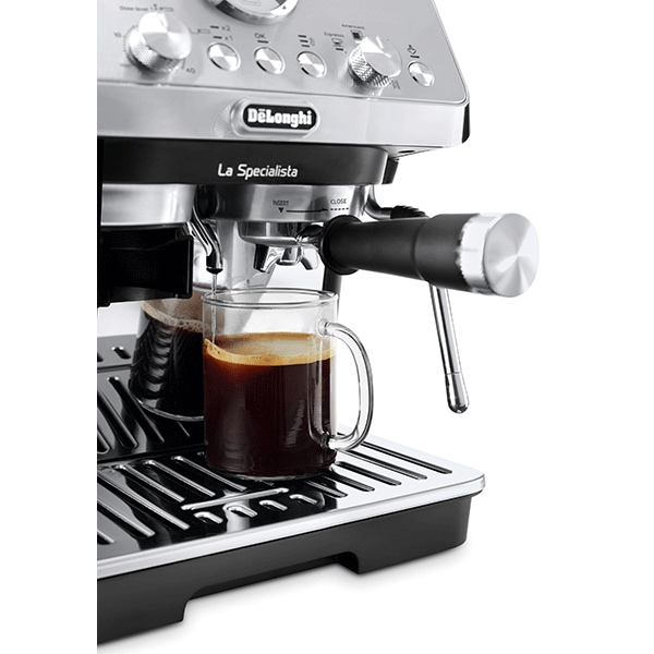 Espressor manual DELONGHI La Specialista Arte EC9155MB, 1.5l, 1400W, 15 bar, Tehnologie Active Temperature Control, negru-argintiu
