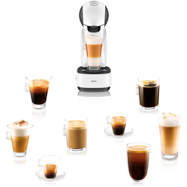 Espressor capsule KRUPS Infinissima KP170131, 1.2l, 1500W, 15 bar, alb-negru