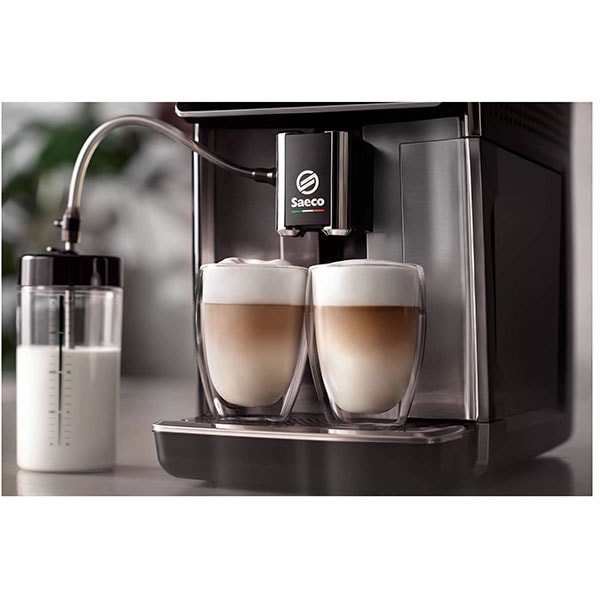 Espressor automat SAECO GranAroma SM6580/20, 1.8l, 1500W, 15 bar, alb-negru