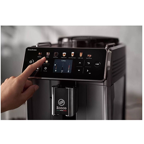 Espressor automat SAECO GranAroma SM6580/20, 1.8l, 1500W, 15 bar, alb-negru