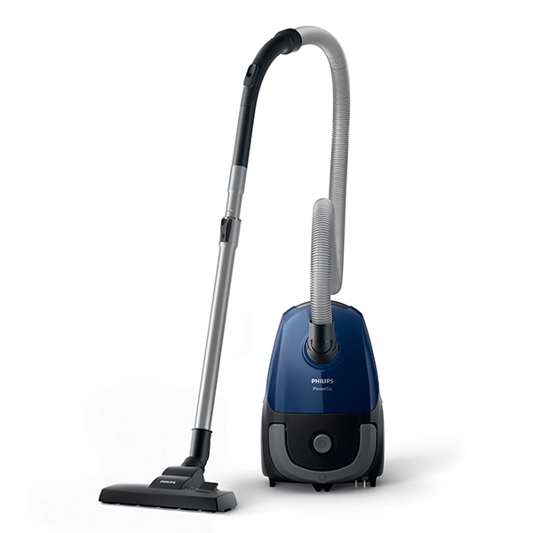 Aspirator cu sac PHILIPS PowerGo FC8240/09, 3l, 750W. 77dB, albastru-negru 