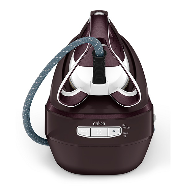 Statie de calcat TEFAL Pro Express Ultimate GV9721E0, 3000W, 600g/min, 1200ml, talpa Durilium, visiniu-alb