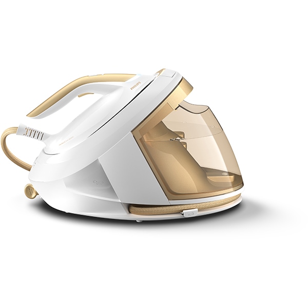 Statie de calcat PHILIPS PerfectCare Seria 8000 PSG8040/60, 2700W, 600g/min, 1.8l, talpa SteamGlide Elite, alb-auriu