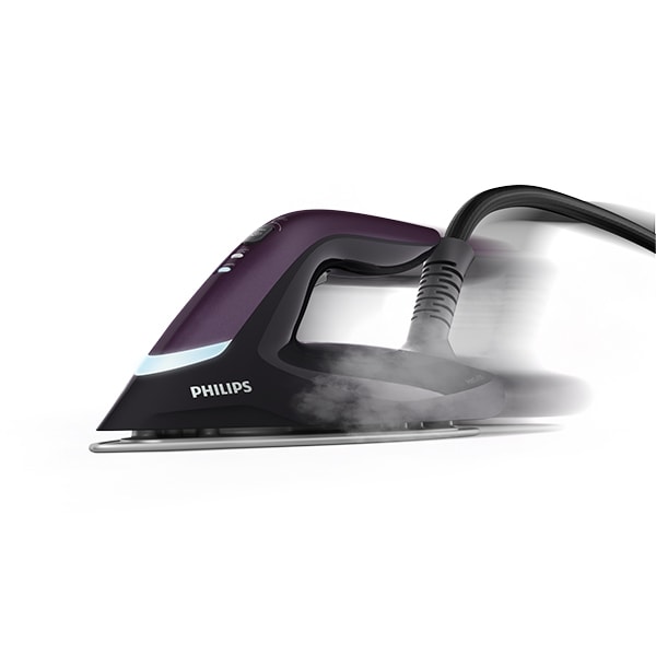 Statie de calcat PHILIPS PerfectCare 8000 Series PSG8160/30, 2700W, 700g/min, 1.8l, talpa SteamGlide Elite, negru-mov