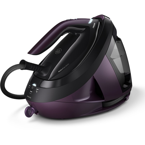 Statie de calcat PHILIPS PerfectCare 8000 Series PSG8160/30, 2700W, 700g/min, 1.8l, talpa SteamGlide Elite, negru-mov