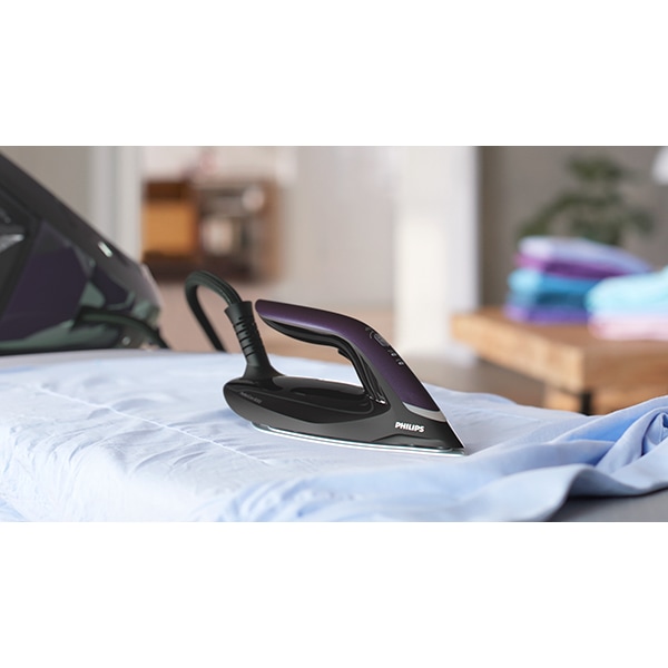 Statie de calcat PHILIPS PerfectCare 8000 Series PSG8160/30, 2700W, 700g/min, 1.8l, talpa SteamGlide Elite, negru-mov