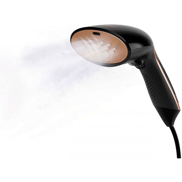 Aparat de calcat vertical cu abur PHILIPS SteamGo Plus GC362/80, 1300W, 24g/min, 70ml, talpa inox, negru-maro