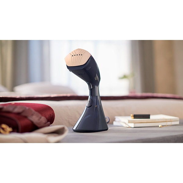 Aparat de calcat vertical PHILIPS 8000 Series GC810/20, 1600W, 32g/min, 230ml, bleumarin
