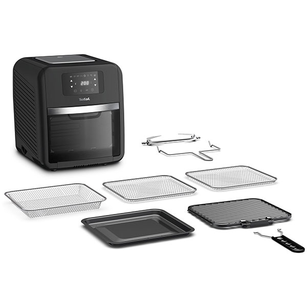 Friteuza cu aer cald multifunctionala TEFAL Easy Fry FW501815, 1.7kg, 11l, 2000W, negru-argintiu