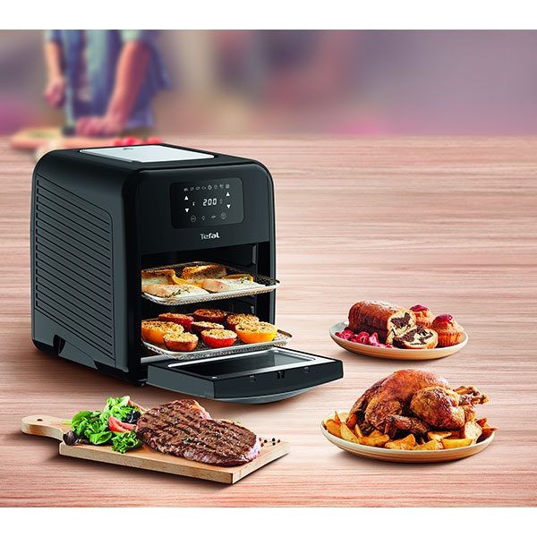 Friteuza cu aer cald multifunctionala TEFAL Easy Fry FW501815, 1.7kg, 11l, 2000W, negru-argintiu