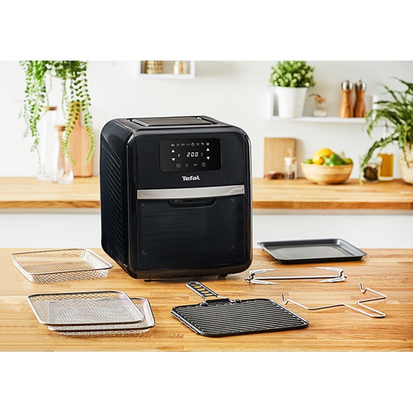 Friteuza cu aer cald multifunctionala TEFAL Easy Fry FW501815, 1.7kg, 11l, 2000W, negru-argintiu