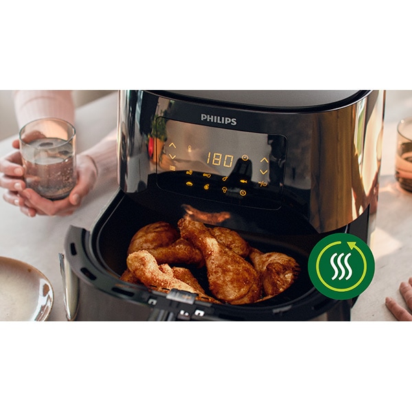 Friteuza cu aer cald PHILIPS Airfryer XL Essential HD9270/90, 1.2kg, 6.2l, 2000W, negru