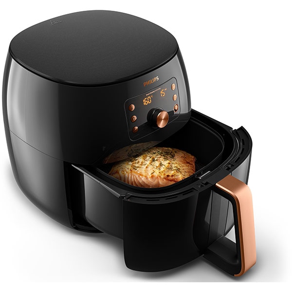 Friteuza cu aer cald PHILIPS Airfryer XXL Smart HD9867/90, 1.4kg, 7.3l, 2225W, negru-auriu
