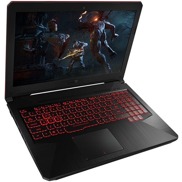 Laptop Gaming ASUS FX504GE-EN150, Intel Core i7-8750H pana la 4.1GHz, 15.6" Full HD, 16GB, HDD 1TB + SSD 128GB, NVIDIA GeForce GTX 1050 Ti 4GB, Free Dos