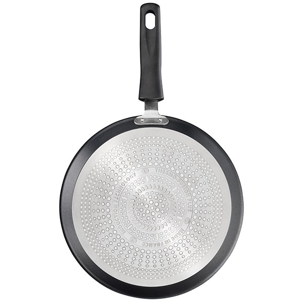 Tigaie clatite TEFAL Unlimited G2553872, 25cm, aluminiu,  Thermo Signal, negru