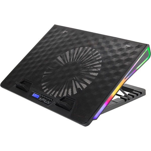 fatigue Boost Pogo stick jump Cooler laptop gaming MYRIA X10, RGB, 17", negru