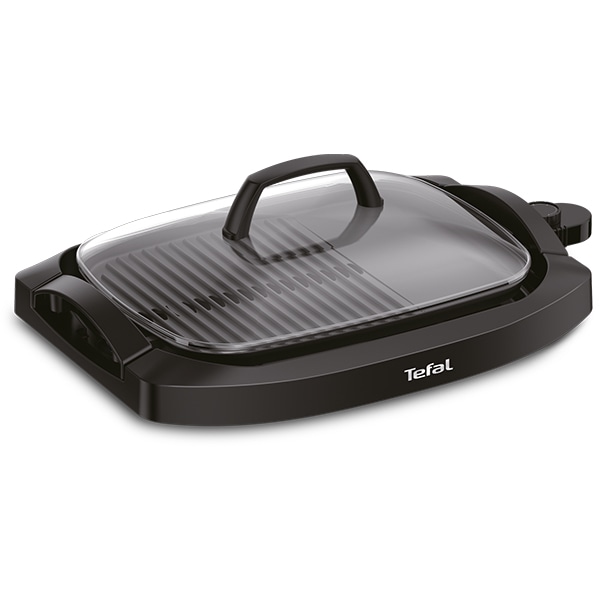Gratar electric TEFAL Health Multi Grill CB6A0830, 2000W, 5 programe, negru 