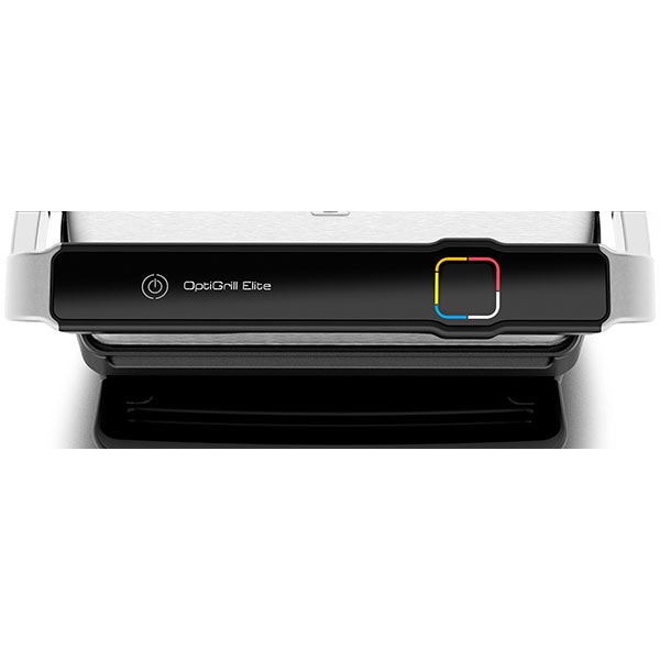 Gratar electric TEFAL OptiGrill Elite GC750D30, 2000W, 12 programe automate, argintiu-negru