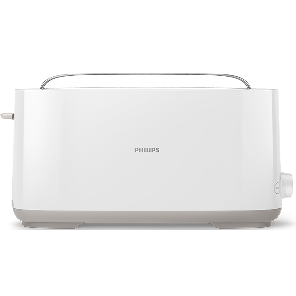 Prajitor de paine PHILIPS Daily Collection HD259000, 2 felii, 1030W, alb-gri