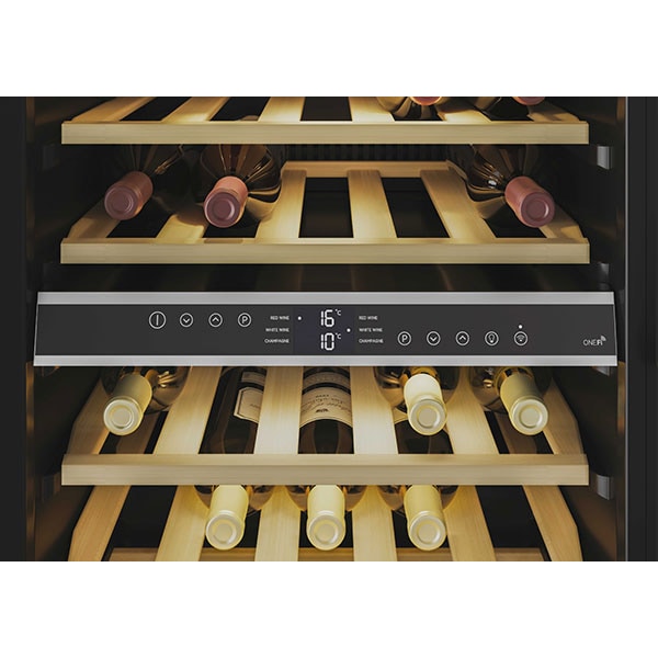 Racitor de vinuri HOOVER HWC 154 DELW, Wi-Fi, 36 sticle, H 84.5 cm, Clasa G, negru