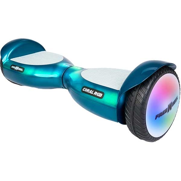 Hoverboard FREEWHEEL Coral RGB, 6.5 inch, albastru