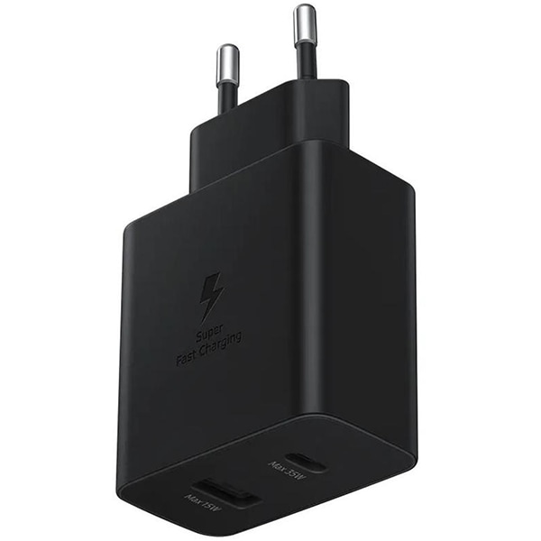 Incarcator retea SAMSUNG EP-TA220NBEGEU, 1xUSB-C, 1xUSB-A, Power Delivery (PD), 35W, negru