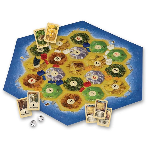 Joc de societate CATAN Joc de baza CAT34, 10 ani+, 3-4 jucatori