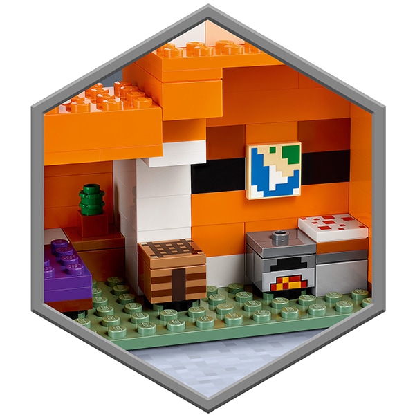 LEGO Minecraft: Vizuina vulpilor 21178, 8 ani+, 193 piese