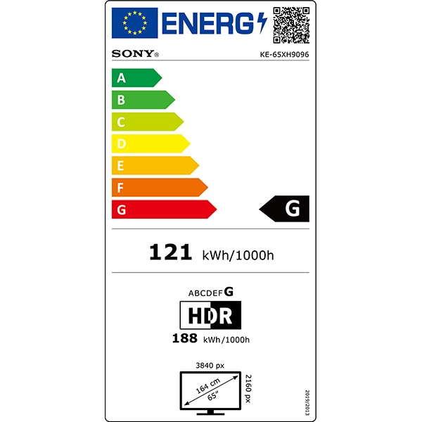 Televizor LED Smart SONY 65XH9096B, Ultra HD 4K, HDR, 164 cm