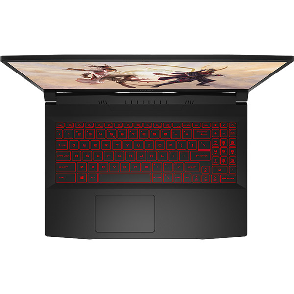 Laptop Gaming MSI Katana GF66 12UC-812XRO, Intel Core i5-12450H pana la 4.4GHz, 15.6" Full HD, 16GB, SSD 512GB, NVIDIA GeForce RTX 3050 4GB, Free Dos, negru
