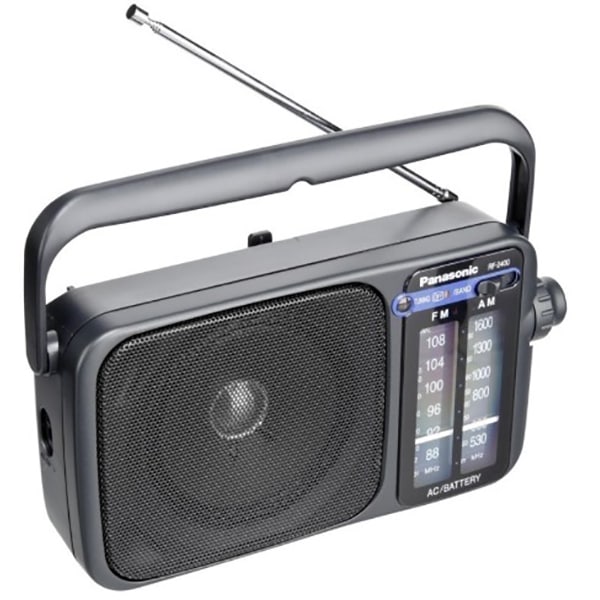 Radio portabil PANASONIC RF-2400DEG-K, AM, FM, negru