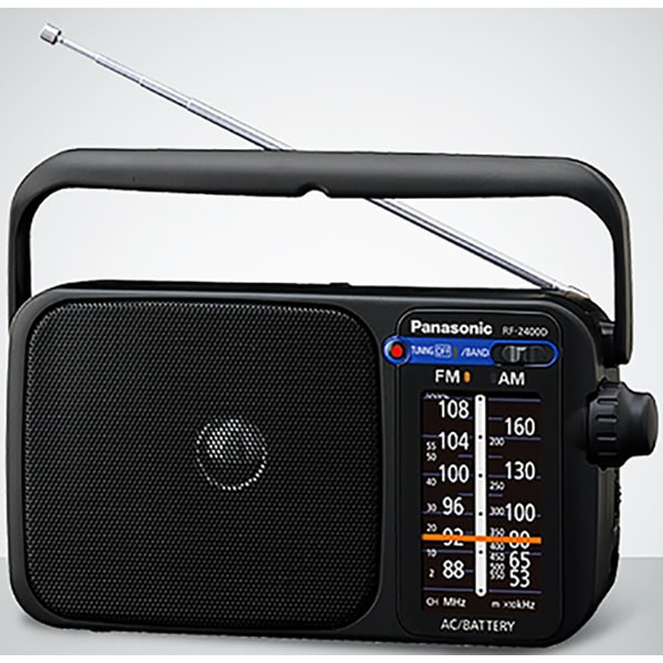 Radio portabil PANASONIC RF-2400DEG-K, AM, FM, negru