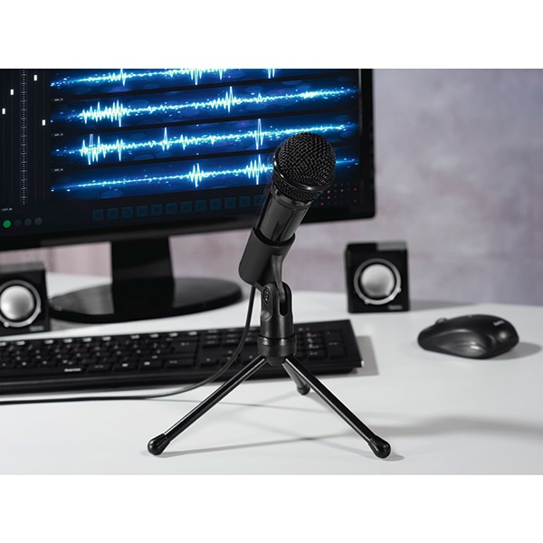 Microfon HAMA MIC-P35 Allround, Jack 3.5 mm, negru