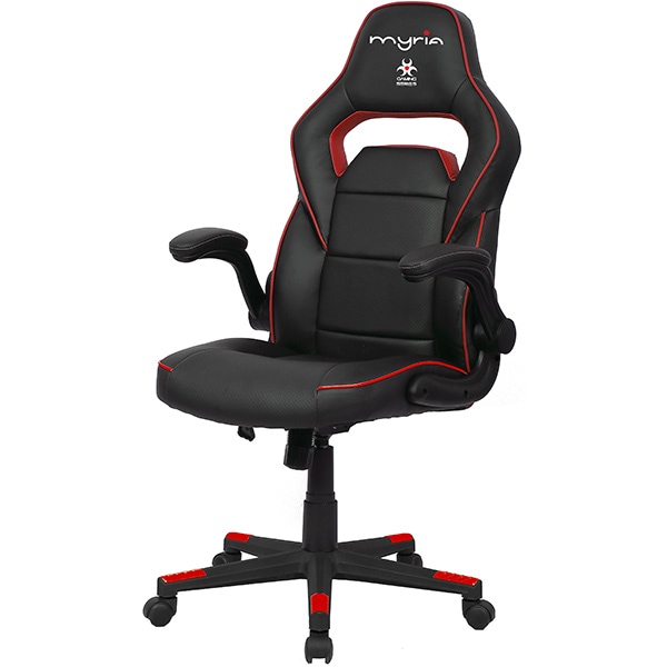 Scaun gaming MYRIA MG7404RD, negru-rosu