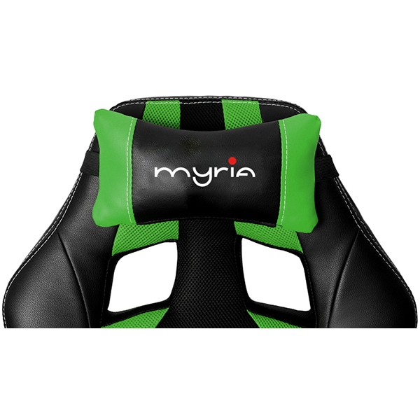 Scaun gaming MYRIA MG7407GR, negru-verde