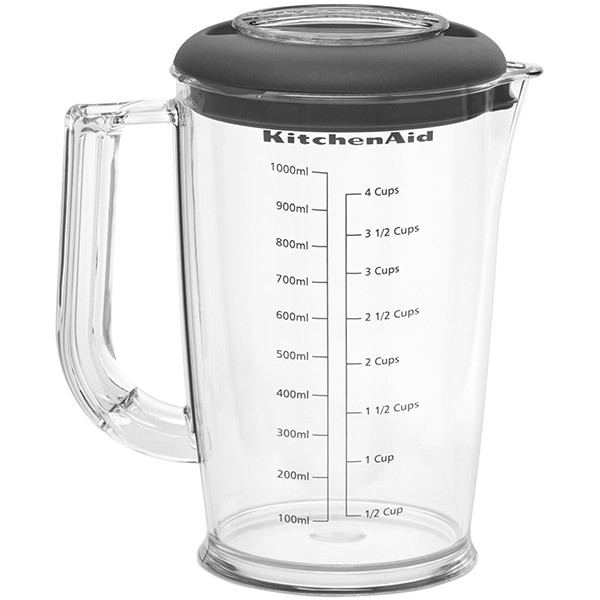 Mixer vertical KITCHENAID 5KHBV83EER, 1l, 180W, viteza variabila, rosu-negru