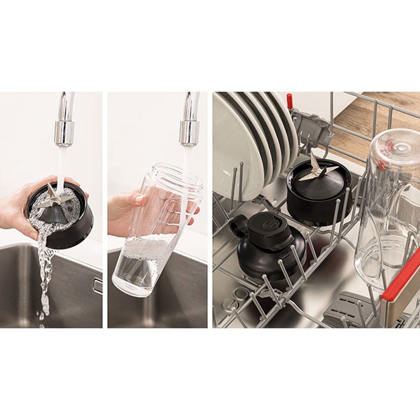 Mini blender BOSCH VitaPower MMB2111S, 0.65l, 450W, 1 treapta viteza, argintiu-negru