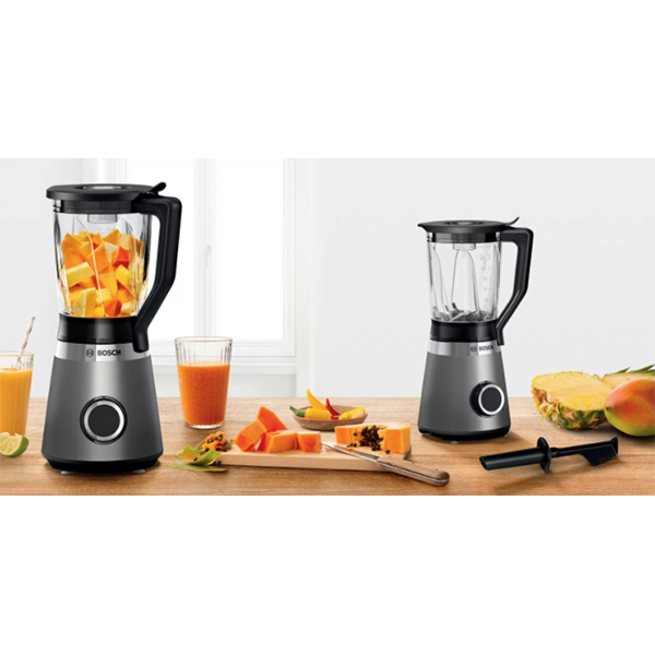 Blender BOSCH VitaPower Serie 4 MMB6172S, 1.5l, 1200W, 2 trepte viteza, gri inchis-negru