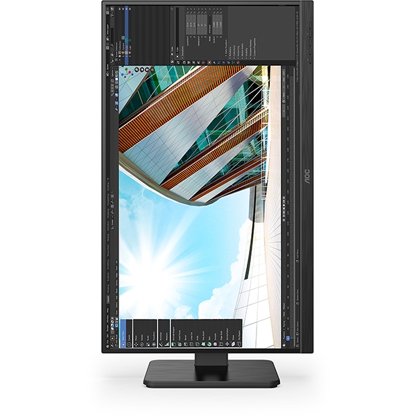 Monitor LED IPS AOC 24P2Q, 23.8" Full HD, 75Hz, AdaptiveSync, negru