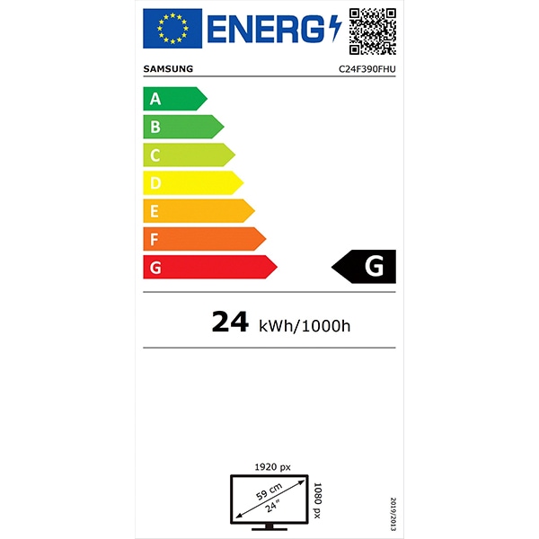 Monitor curbat LED VA SAMSUNG C24F390FHU, 24", Full HD, 60Hz, negru