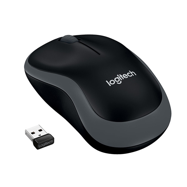 Mouse Wireless LOGITECH M185, 1000 dpi, negru