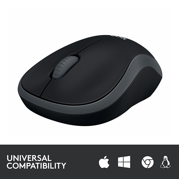 Mouse Wireless LOGITECH M185, 1000 dpi, negru