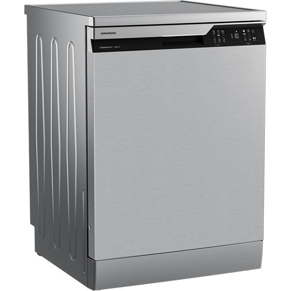 Masina de spalat vase independenta GRUNDIG GNFP3630XB, CornerWash, 16 seturi, 6 programe, 60cm, Clasa C, inox
