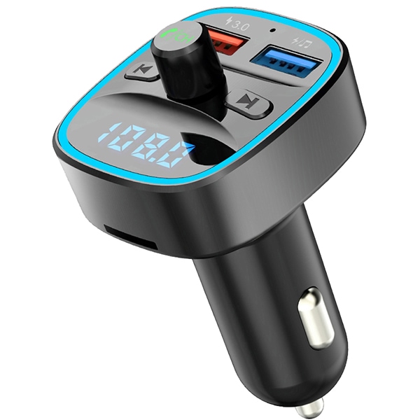 Modulator FM MYRIA MY2406, Bluetooth, USB, negru