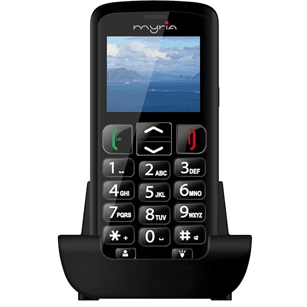 Already Wet Psychological Telefon mobil MYRIA Senior MY9071BK, 256MB RAM, 3G, Dual SIM, Black