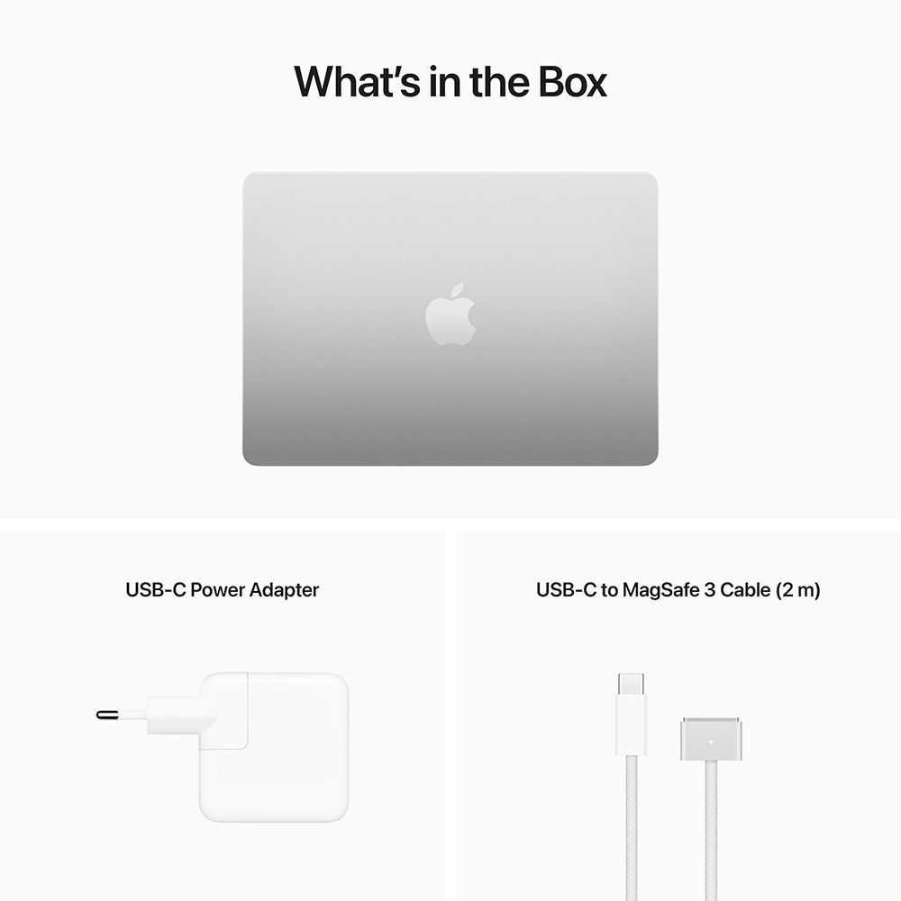Laptop APPLE MacBook Air 13 mlxy3ze/a, Apple M2, 13.6" Retina Display, 8GB, SSD 256GB, 8-core GPU, macOS Monterey, Silver, Tastatura layout INT