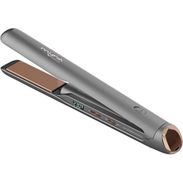 Placa de indreptat parul cordless MYRIA MY4853, 220 grade, invelis ceramic, argintiu