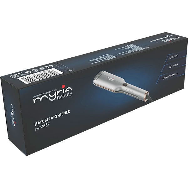 Placa pentru creponat parul MYRIA MY4857, 230 grade, argintiu