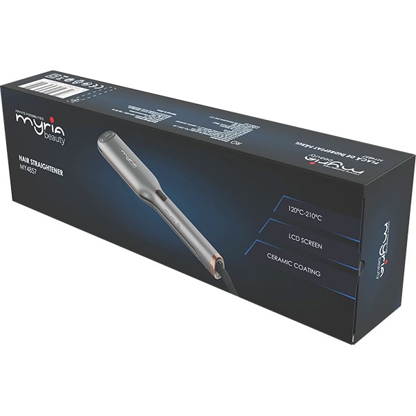 Placa pentru creponat parul MYRIA MY4857, 230 grade, argintiu