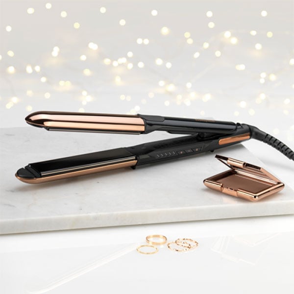 Placa de indreptat parul BABYLISS Straight&Curl brilliance ST482E, 235 grade, negru